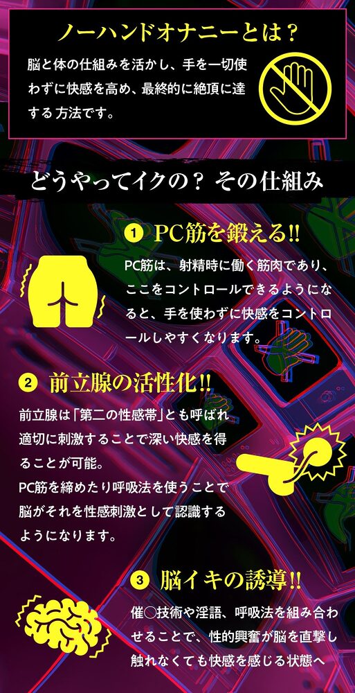 【ノーハンドオナニー極限編+】エアシコ!〜触れずにイく…禁断の脳イキ体験〜【??危険取り扱い注意??】 画像4
