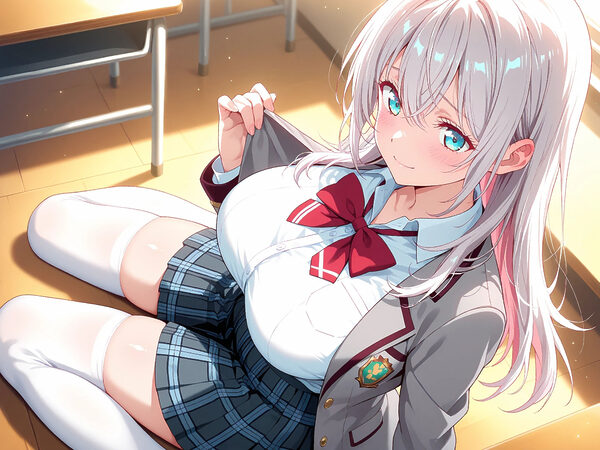 【雌イキヒロイン】ロシデレ  アーリャさん  〜用務員のおじさんと制服のまま誰もいない旧校舎で〜 画像1