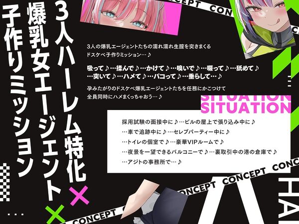 【5時間×3人ハーレム×なんでも屋】〜ハメ屋!〜新米エージェントのボクと…ドスケベ爆乳女ボス&ハッカー&メイド×3による…秘密の子作りハメミッション♪ 画像5