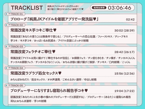 純真JKアイドルがチンカス汚ちんぽに媚び媚びご奉仕させられちゃう洗脳アプリ♪【KU100】 画像4
