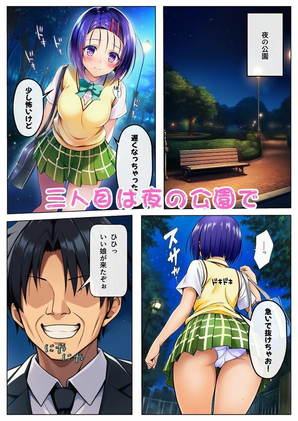 とらぶるヒロイン痴◯され放題！街のいろいろな場所であの娘もこの娘もおじさんにエッチなイタズラされる！:本編52P＋おまけ164枚 画像5