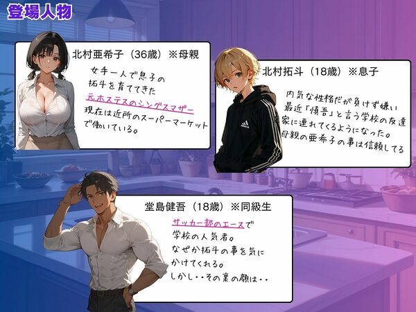 僕の自慢の母さんが同級生に’アナル調教’されていた話。前編 画像1