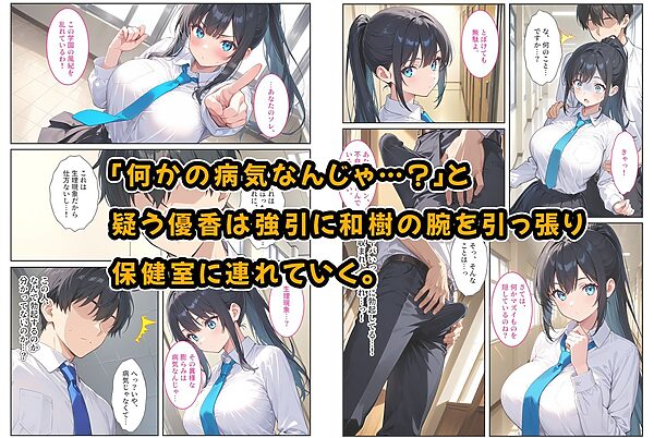 快楽に目覚めた無垢な爆乳風紀委員長とドMなギャル保健医に射精管理されています！ 画像2