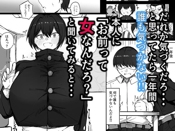 男子寮の相部屋はHの時ドスケベになる爆乳男装女子 画像2