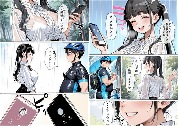 Ub●rの配達先で推しコンカフェ嬢が彼氏とヤってた話 画像5