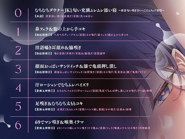 【添い寝パターン10，000通り↑↑】むち蒸れ汗っかきダウナーJKとひそオホ甘々添い寝えっちしまくり性活（はーと）「ねぇ…今日はどんなエッチする…？」 画像4