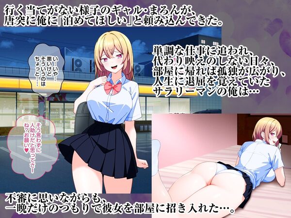 ウチに転がりこんできた家出ギャル二人と中出し性活する話。 画像1