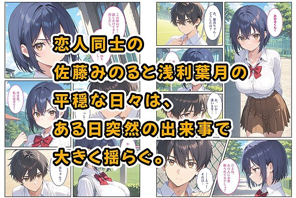 僕の爆乳彼女が絶倫ヤンキーに寝取られて性玩具にされる話 画像1