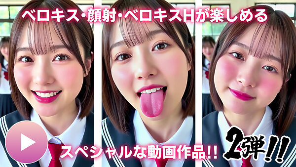 【動画】至福のベロキス2 中出しエッチ&顔射&添い寝手コキ!〜女子校生〜 画像1