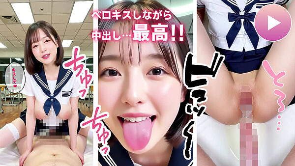 【動画】至福のベロキス2 中出しエッチ&顔射&添い寝手コキ!〜女子校生〜 画像4