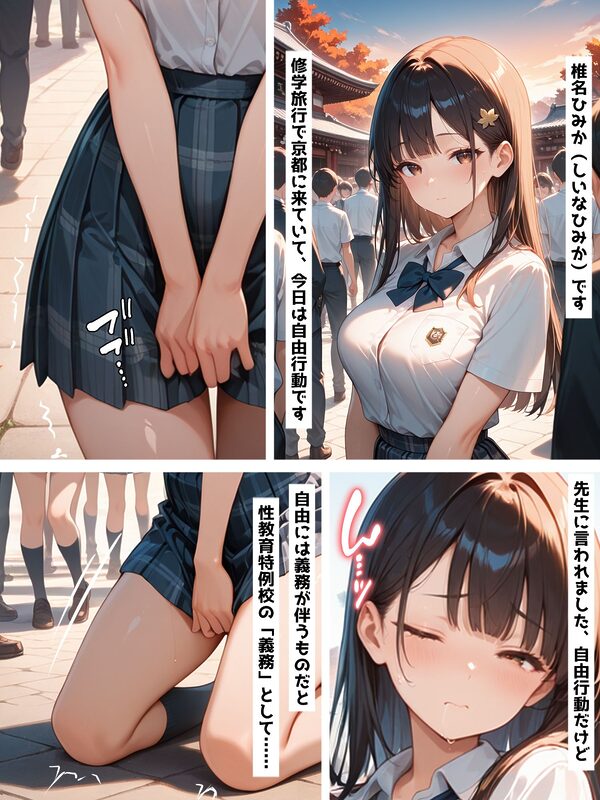 性教育学園X やりまくり!修学旅行編 vol.44【セリフ入有】 画像1