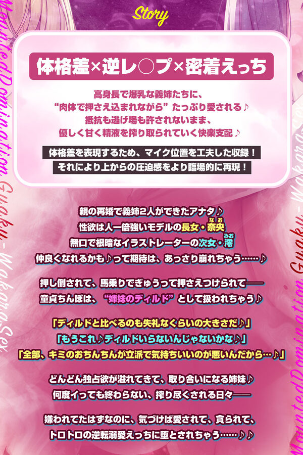 【体格差レ◯プ】高身長デカ乳義姉たちのドエロい溺愛  〜馬乗りで押さえ込み、逆わからセックス〜 画像2