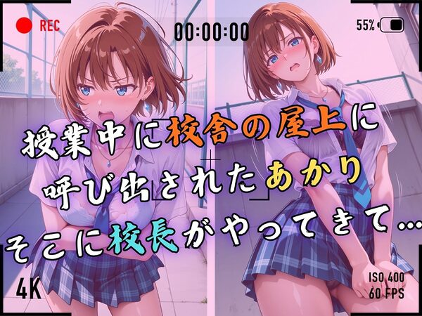 【4Kイラスト】1万3000人の生徒を抱いた校長による森あかりへの性指導（学校屋上編） 画像4