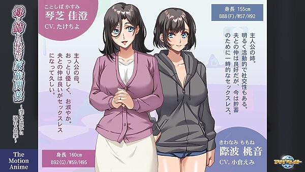 母と姉との秘密の家族関係〜淫らな思いに溺れる快楽〜 The Motion Anime 画像2