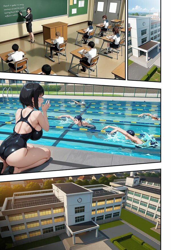 アラサー人妻女教師は水泳部員の青いカラダに溺れる 画像6