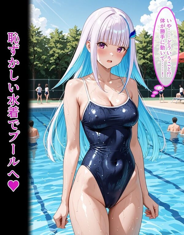 リ〇・ク〇ア【プールサイドで肉体操作シリーズ】 画像3