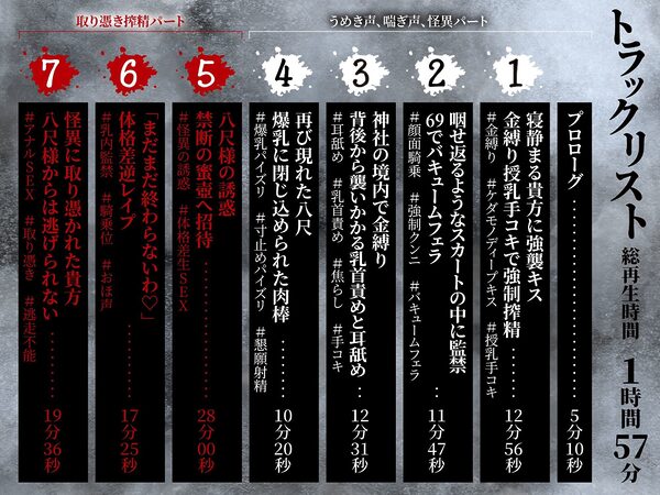 【逆レ】【体格差】逆レ淫談〜八尺様に魅入られた貴方は体格差逆レで犯●れる〜 画像5